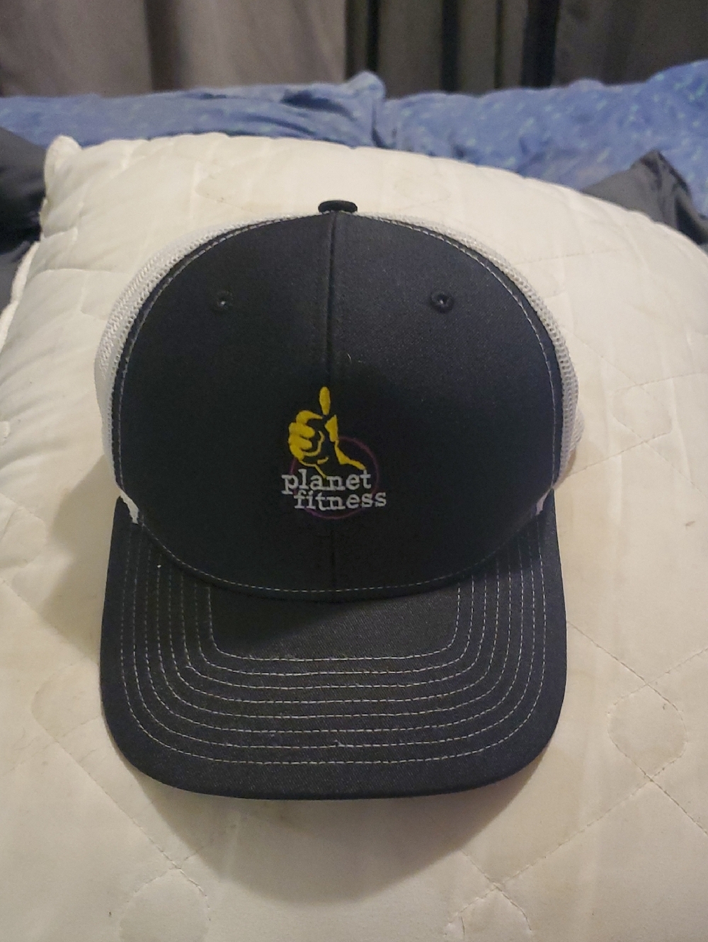 Planet Fitness Black & White Trucker Hat